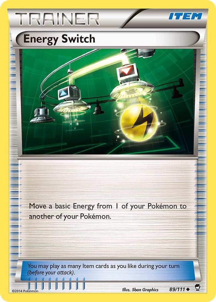 Energy Switch 89/111 card from XY - Furious Fists