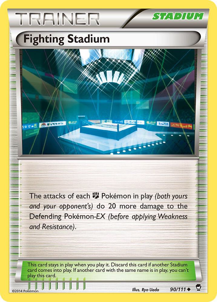 Fighting Stadium 90/111 card from XY - Furious Fists