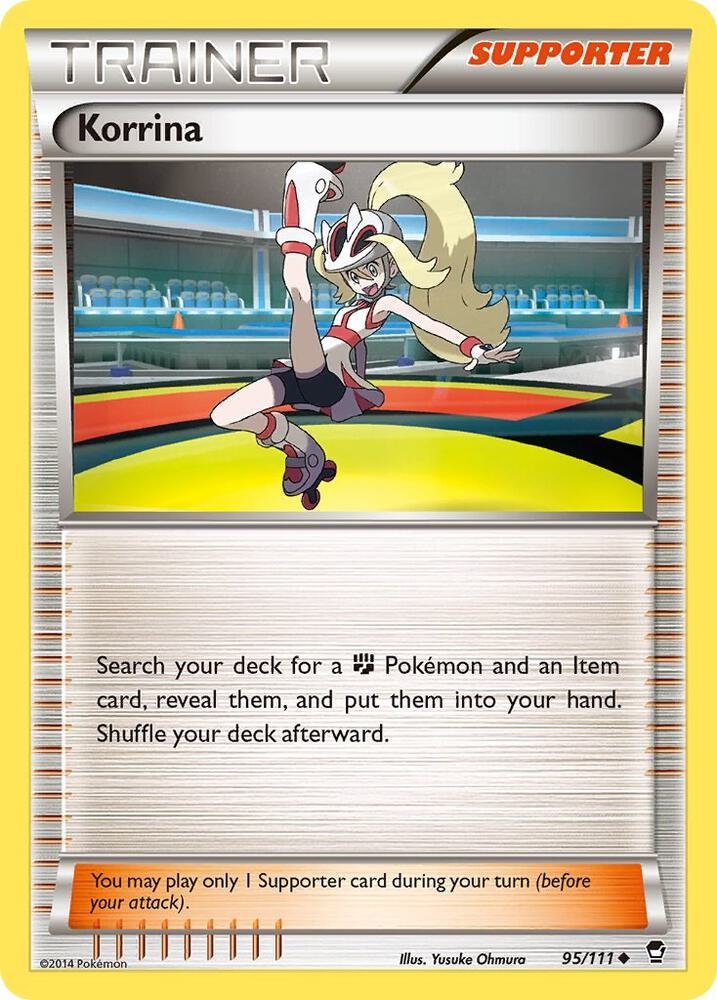 Korrina 95/111 card from XY - Furious Fists
