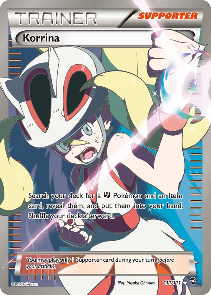 Korrina (111 Full Art) 111/111 card from XY - Furious Fists