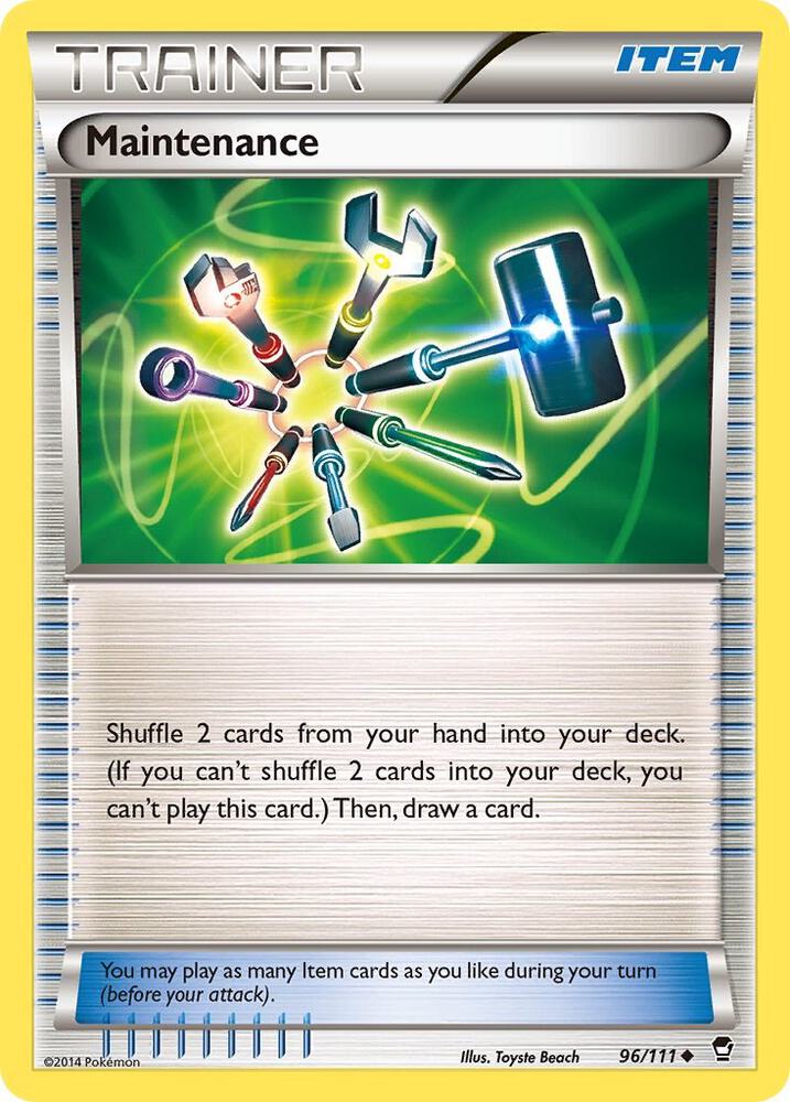 Maintenance 96/111 card from XY - Furious Fists