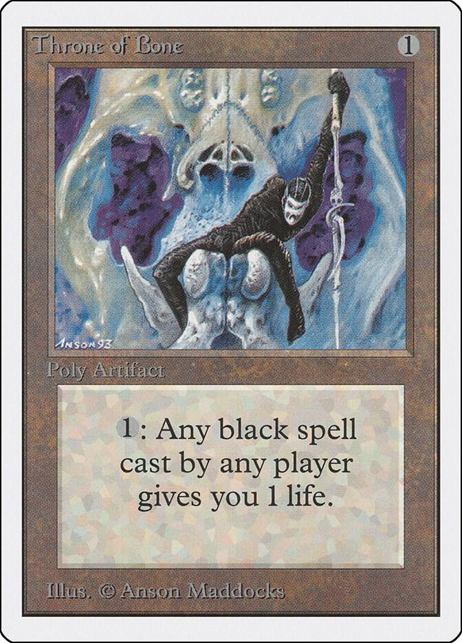 Throne of Bone card from Unlimited Edition