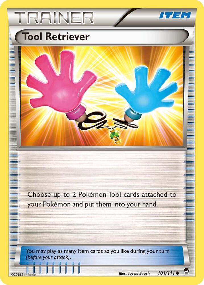 Tool Retriever 101/111 card from XY - Furious Fists