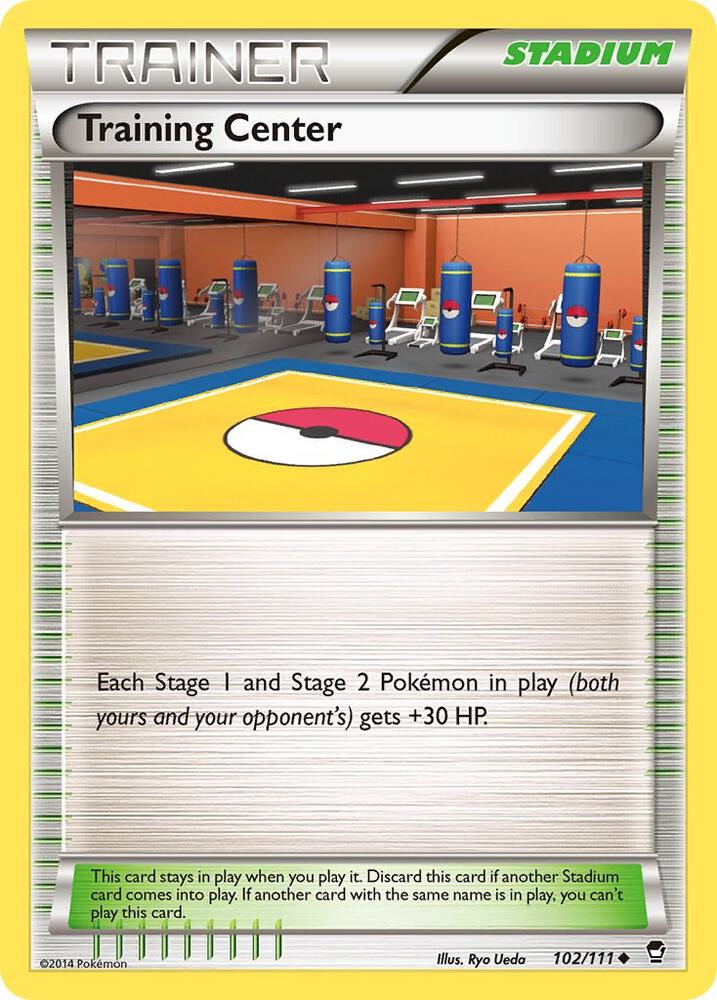 Training Center 102/111 card from XY - Furious Fists