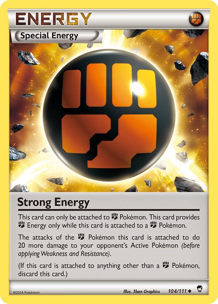 Strong Energy 104/111 card from XY - Furious Fists