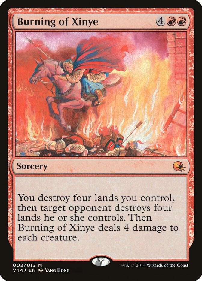 Burning of Xinye 2 card from From the Vault: Annihilation
