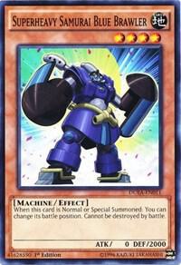 Superheavy Samurai Blue Brawler DUEA-EN011 card from Duelist Alliance