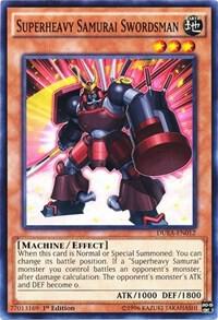 Superheavy Samurai Swordsman DUEA-EN012 card from Duelist Alliance