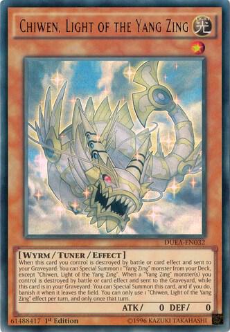 Chiwen, Light of the Yang Zing DUEA-EN032 card from Duelist Alliance