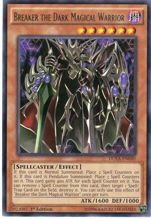 Breaker the Dark Magical Warrior DUEA-EN040 card from Duelist Alliance