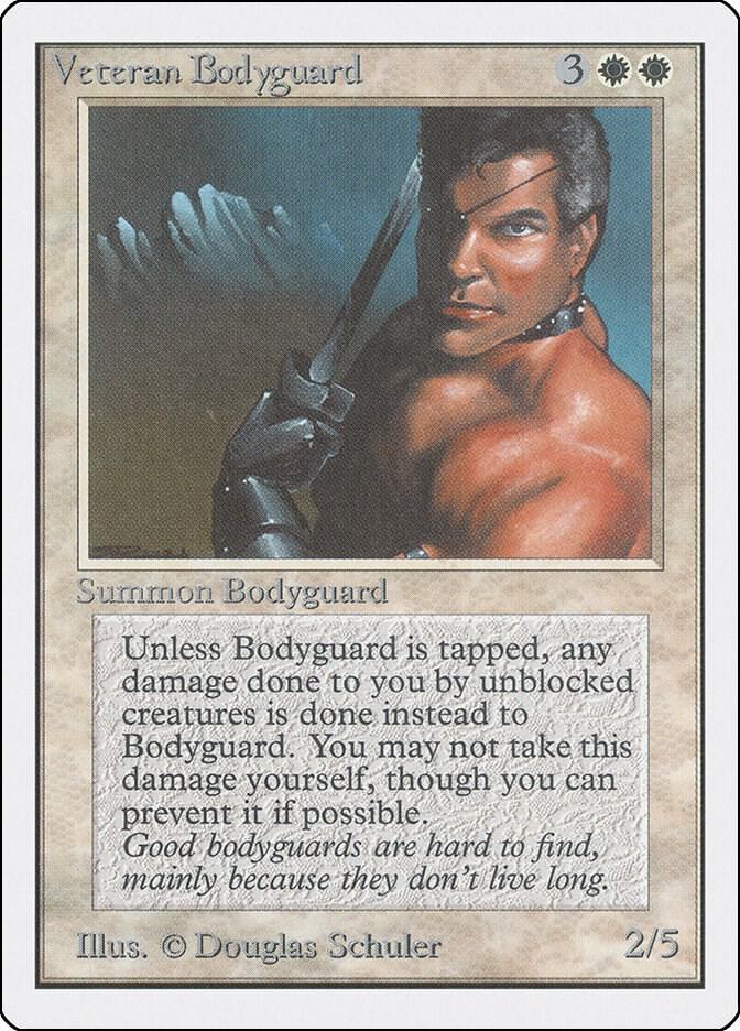 Veteran Bodyguard card from Unlimited Edition