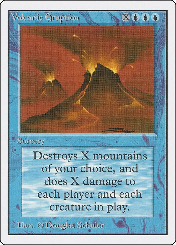 Volcanic Eruption card from Unlimited Edition