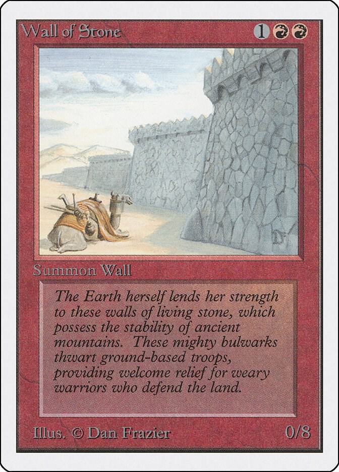 Wall of Stone card from Unlimited Edition