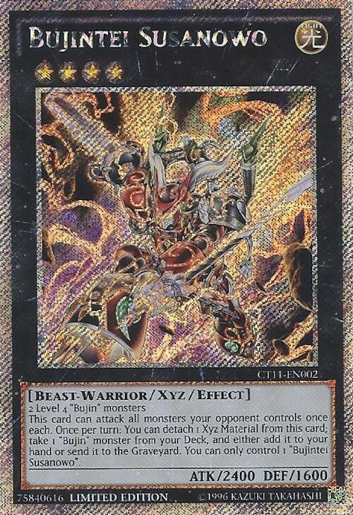 Bujintei Susanowo CT11-EN002 card from 2014 Mega-Tins