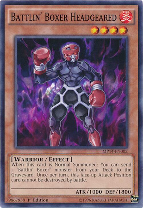 Battlin' Boxer Headgeared MP14-EN002 card from 2014 Mega-Tins Mega Pack