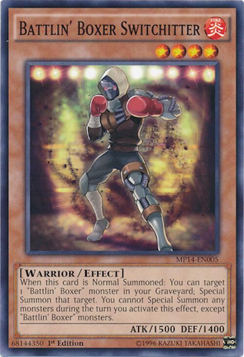 Battlin' Boxer Switchitter MP14-EN005 card from 2014 Mega-Tins Mega Pack