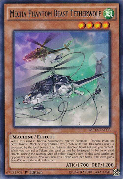 Mecha Phantom Beast Tetherwolf MP14-EN008 card from 2014 Mega-Tins Mega Pack