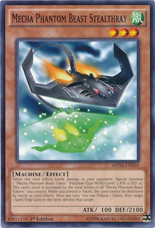 Mecha Phantom Beast Stealthray MP14-EN010 card from 2014 Mega-Tins Mega Pack