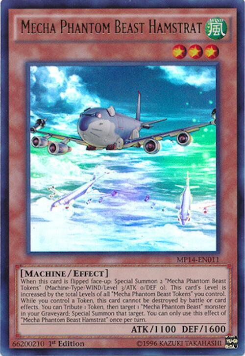 Mecha Phantom Beast Hamstrat MP14-EN011 card from 2014 Mega-Tins Mega Pack