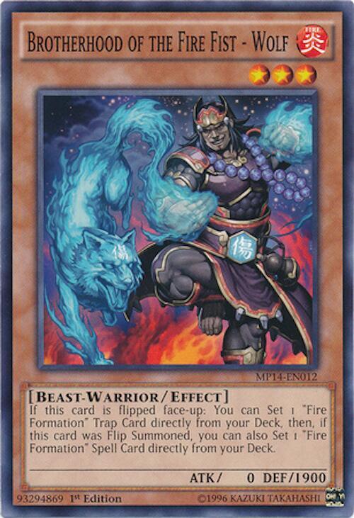 Brotherhood of the Fire Fist - Wolf MP14-EN012 card from 2014 Mega-Tins Mega Pack