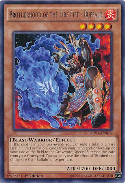 Brotherhood of the Fire Fist - Buffalo MP14-EN015 card from 2014 Mega-Tins Mega Pack