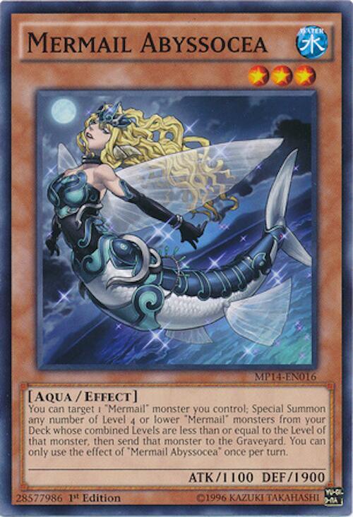 Mermail Abyssocea MP14-EN016 card from 2014 Mega-Tins Mega Pack