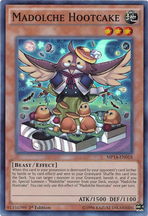 Madolche Hootcake MP14-EN018 card from 2014 Mega-Tins Mega Pack