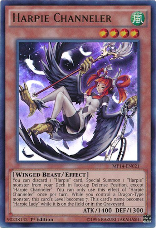 Harpie Channeler MP14-EN021 card from 2014 Mega-Tins Mega Pack