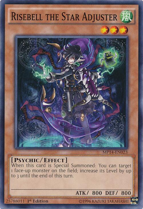 Risebell the Star Adjuster MP14-EN023 card from 2014 Mega-Tins Mega Pack