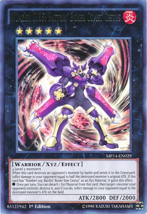 Number C105: Battlin' Boxer Comet Cestus MP14-EN029 card from 2014 Mega-Tins Mega Pack