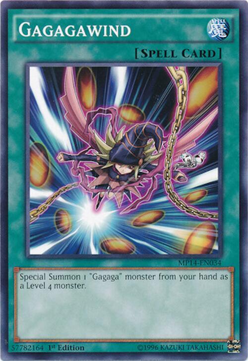Gagagawind MP14-EN034 card from 2014 Mega-Tins Mega Pack
