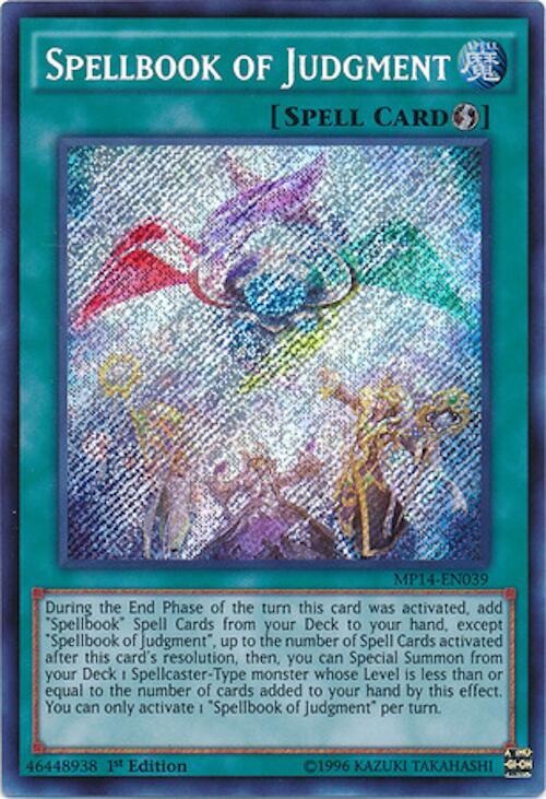 Spellbook of Judgment MP14-EN039 card from 2014 Mega-Tins Mega Pack