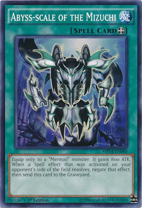 Abyss-scale of the Mizuchi MP14-EN040 card from 2014 Mega-Tins Mega Pack
