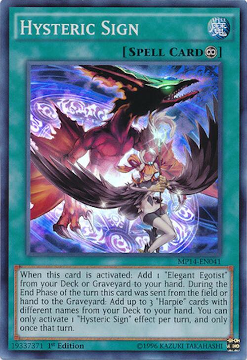 Hysteric Sign MP14-EN041 card from 2014 Mega-Tins Mega Pack