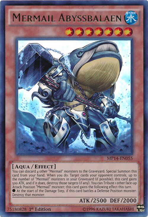 Mermail Abyssbalaen MP14-EN055 card from 2014 Mega-Tins Mega Pack