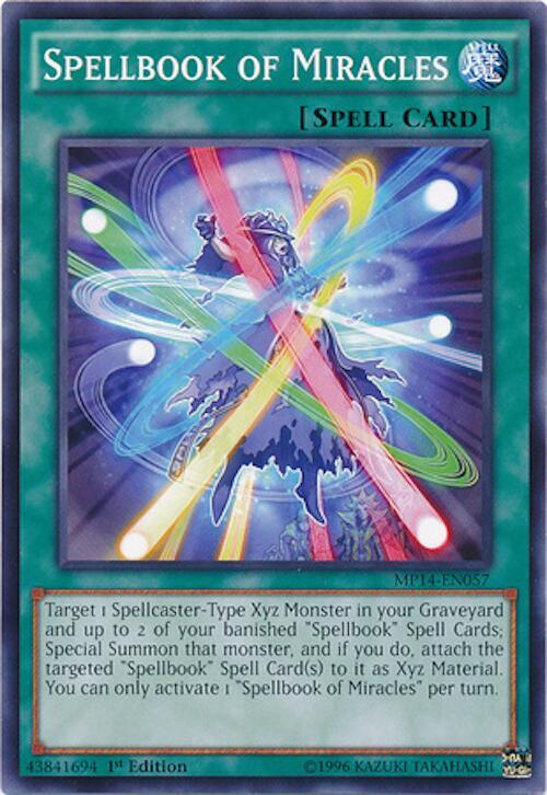 Spellbook of Miracles MP14-EN057 card from 2014 Mega-Tins Mega Pack