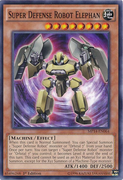 Super Defense Robot Elephan MP14-EN064 card from 2014 Mega-Tins Mega Pack