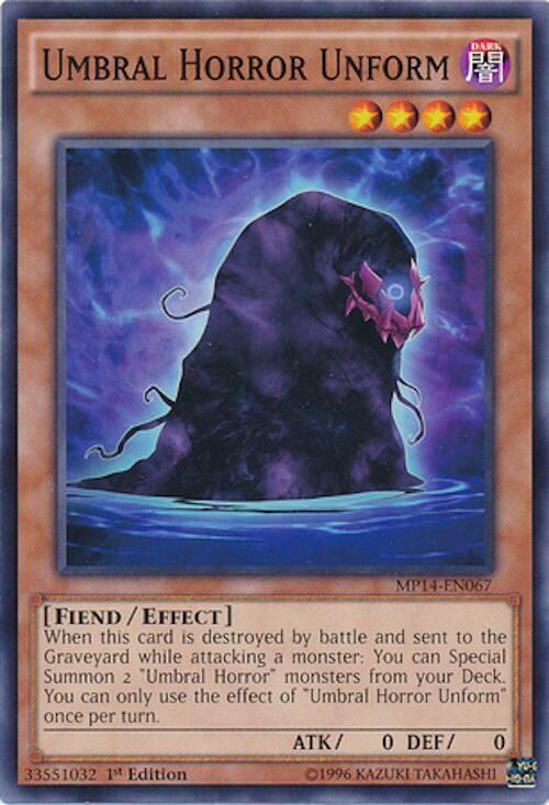 Umbral Horror Unform MP14-EN067 card from 2014 Mega-Tins Mega Pack
