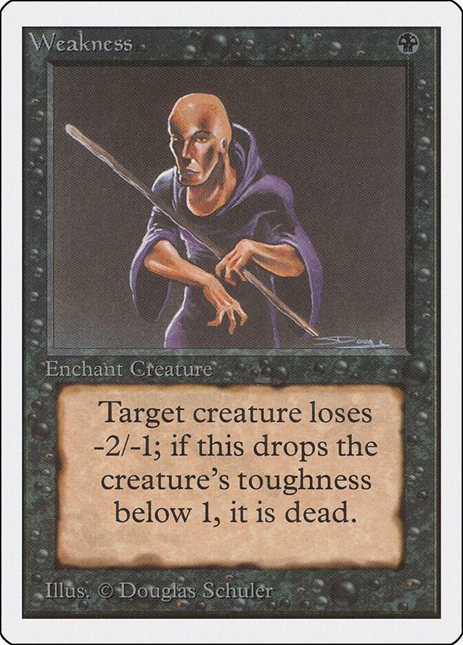 Weakness card from Unlimited Edition