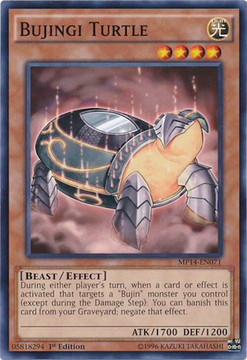 Bujingi Turtle MP14-EN071 card from 2014 Mega-Tins Mega Pack