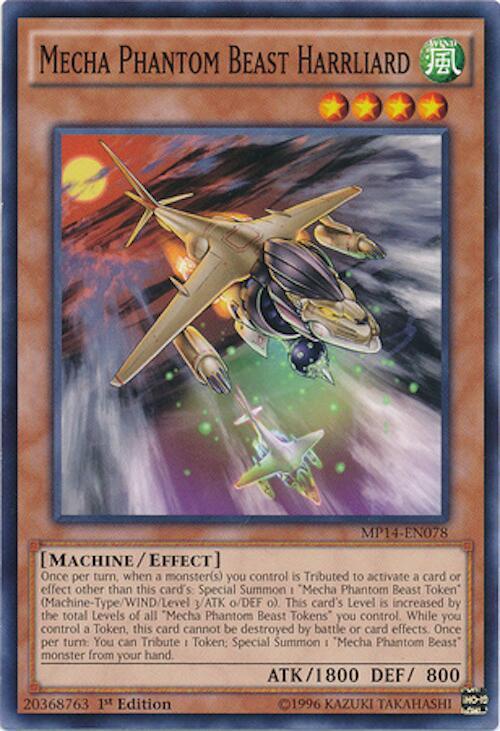 Mecha Phantom Beast Harrliard MP14-EN078 card from 2014 Mega-Tins Mega Pack