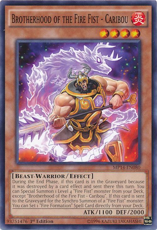 Brotherhood of the Fire Fist - Caribou MP14-EN080 card from 2014 Mega-Tins Mega Pack