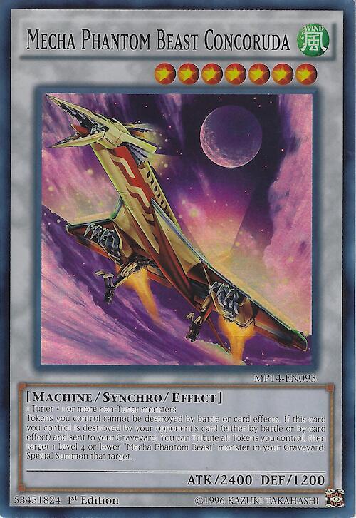 Mecha Phantom Beast Concoruda MP14-EN093 card from 2014 Mega-Tins Mega Pack