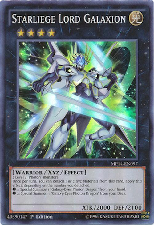 Starliege Lord Galaxion MP14-EN097 card from 2014 Mega-Tins Mega Pack
