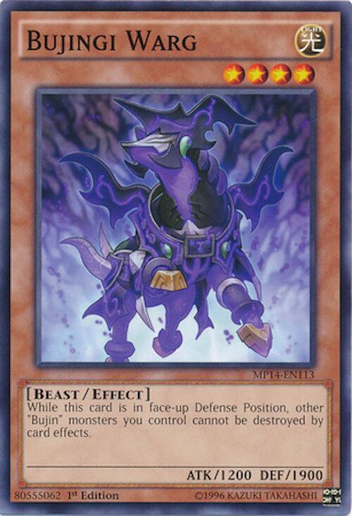 Bujingi Warg MP14-EN113 card from 2014 Mega-Tins Mega Pack