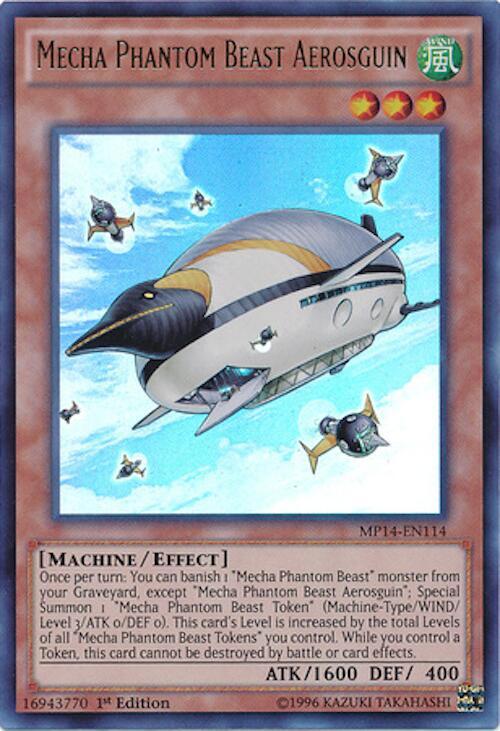 Mecha Phantom Beast Aerosguin MP14-EN114 card from 2014 Mega-Tins Mega Pack
