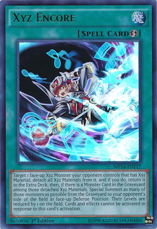 Xyz Encore MP14-EN117 card from 2014 Mega-Tins Mega Pack