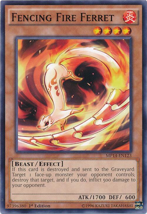 Fencing Fire Ferret MP14-EN123 card from 2014 Mega-Tins Mega Pack