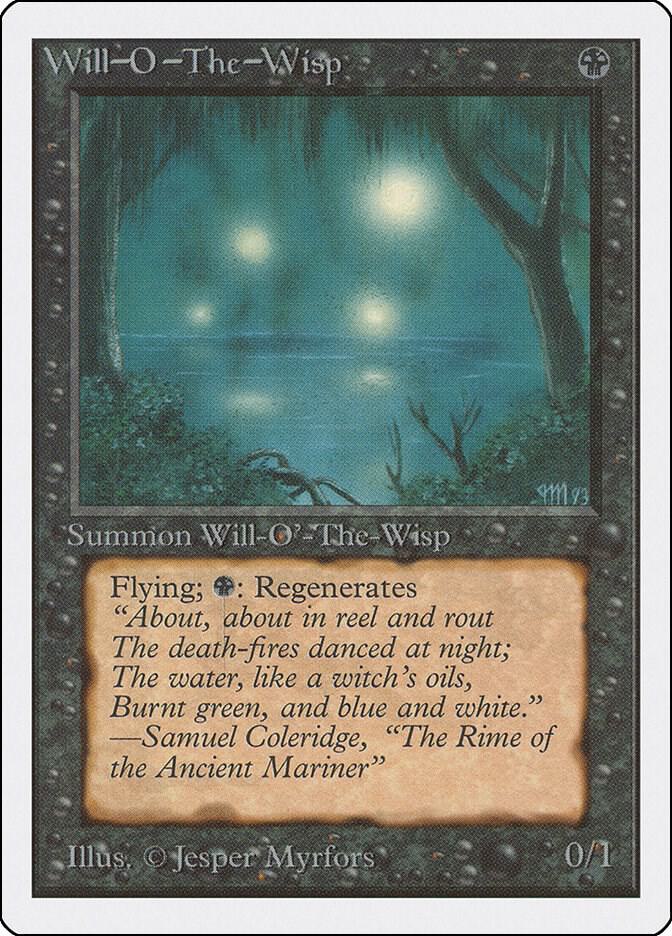 Will-o'-the-Wisp card from Unlimited Edition