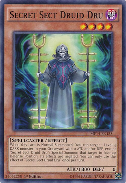 Secret Sect Druid Dru MP14-EN133 card from 2014 Mega-Tins Mega Pack